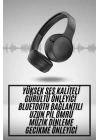 Yeni Nesil Kulak Üstü Bluetooth Kulaklık Type-C Girişli Yüksek Ses Kaliteli