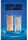 Yeni Nesil Modern Kristal Masa ve Gece Lambası Dokunmatik Renk Değiştirebilen