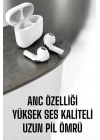 Yeni Nesil Pro Bluetooth Kulaklık Uzun Pil Ömrü Beyaz
