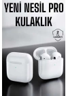 Yeni Nesil Pro Bluetooth Kulaklık Uzun Pil Ömrü Beyaz
