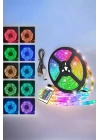 Yeni Nesil RGB Işıklı 10Metre Şerit Led Kumandalı Şarj Edilebilir