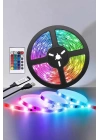 Yeni Nesil RGB Işıklı 10Metre Şerit Led Kumandalı Şarj Edilebilir