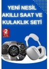 Yeni Nesil Sesli Görüşme Akıllı Saat ve Powerbank Çoklu Şarj Girişli Bluetooth Kulaklık Nabız Ölçer