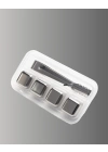 Yeniden Kullanılabilir 304 Çelik Metal Buz Küpleri 4lü Set