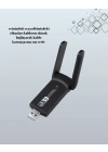 Yüksek Hızlı 1200 Mbps Çift Bant USB WiFi Adaptör – Güçlü Sinyal, Geniş Uyumluluk