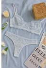 Zarif Dantelli Bralet ve String Külot Takımı