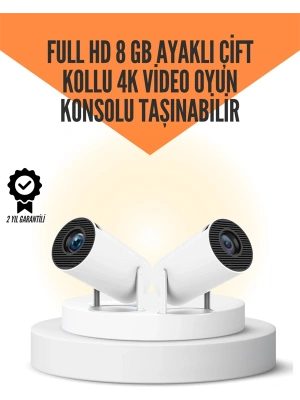 10.000 Oyun Destekli, Çift Kollu 4K Projeksiyon – HDMI, USB, AUX, Ethernet Yok