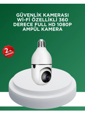 1080P Gece Görüşlü Ampul Güvenlik Kamerası – Kablolu ve Kablosuz Seçenekli