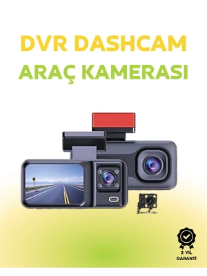 1080p Ön, 720p Arka ve İç Kamera ile %100 Kapsama – Gece Görüşlü Araç Kamerası