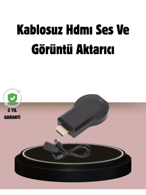 1080p Ultra HD Kablosuz Ekran Yansıtma Dongle – Miracast / AirPlay / DLNA