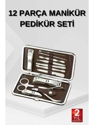 12 Parça El Ayak Temizleme Pense Kir Temizleme Aparatı Kaş Cımbızı