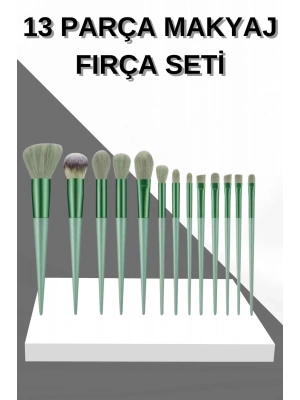 13 Parça Makyaj Fırça Seti Far Fırçası Allık Fırçası Yumuşak Uçlu