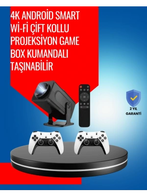 1.5 KG Ağırlığında, 4500 Retro Oyunlu Multimedya Projektör