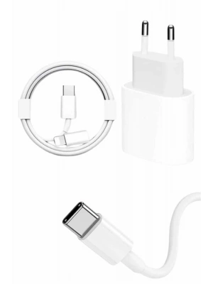 15/Pro/Pro Max 25W İOS Uyumlu Hızlı Şarj Aleti Adaptörlü Beyaz