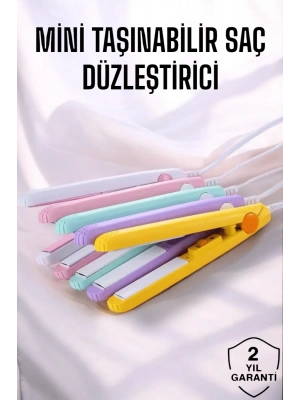 180°C Isı ve Uzun Süre Kalıcı Düzlük Sağlayan Mini Saç Düzleştirici