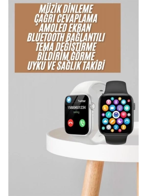 1.83 İnç Akıllı Saat Android ve İOS Uyumlu Çağrı Cevaplayabilen Adımsayar GPS Takibi