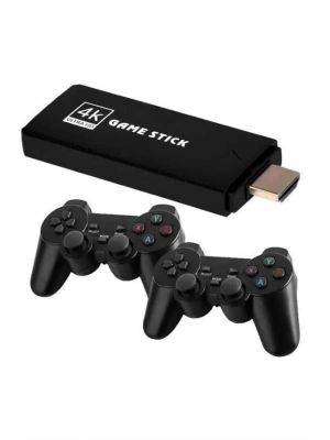 2 Kollu Kablosuz 2.4G Retro Oyunlar 4k Game Stick 3500 Oyun Atari