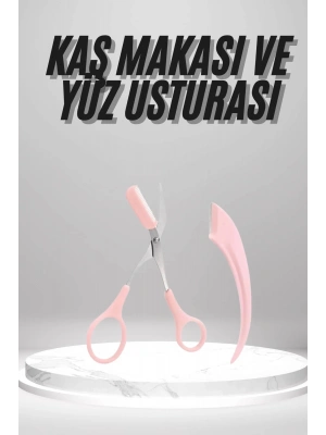 2li Kaş Bakım Seti Taraklı Kaş Makası Ve Kaş Usturası Kaş Şekillendirici