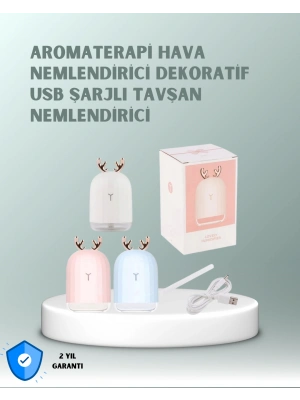 200 ml Tavşan Kulaklı Ultrasonik Hava Nemlendirici ve Gece Lambası