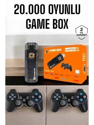 20.000 Oyunlu Premium Model Oyun Konsolu 8k Android Tv HD Game Stick