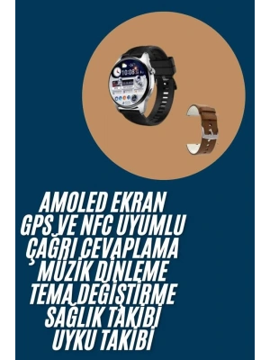 2025 Model Akıllı Saat Titreşimli Uyku ve Sağlık Takibi NFC ve GPS Uyumlu