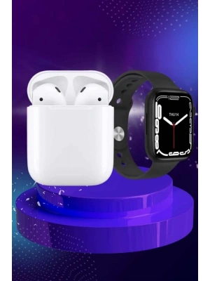 2025 Model Akıllı Saat ve 2.Nesil TWS Bluetooth Kulaklık ANC Özelliği Amoled Ekran