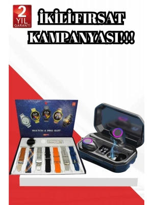 2025 Model Çok Kordonlu Akıllı Saat ve Bluetooth Kulaklık El Fenerli