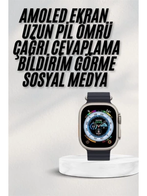 2025 Yeni Model Akıllı Saat Android ve İOS Uyumlu Çağrı Cevaplama