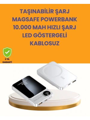 20W PD ve 15W Manyetik Kablosuz Şarj Destekli Taşınabilir Powerbank