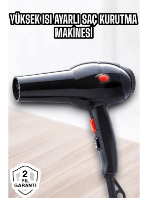 2200 Watt Profesyonel Saç Kurutma Makinesi Güçlü ve Dayanıklı Tasarım