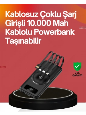 22.5W Hızlı + 15W Kablosuz Şarj – Akıllı Powerbank ile Her An Enerji