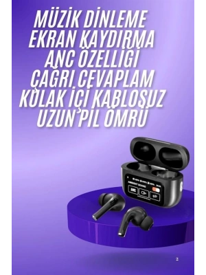 2.Nesil Pro Ekranlı Sesli Görüşme Yapabilen Kablosuz Bluetooth Kulaklık