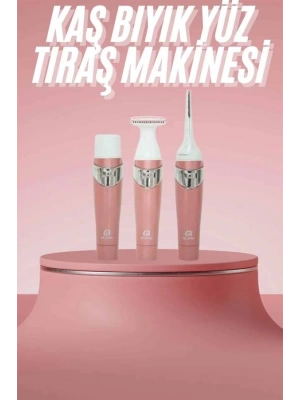 3 Başlıklı Kıl Tüy Temizleyici Epilasyon Aleti Tüm Cilt Tiplerine Uygun