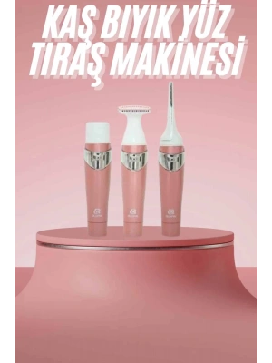 3 Başlıklı Kıl Tüy Temizleyici Epilasyon Aleti Tüm Cilt Tiplerine Uygun
