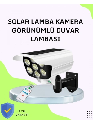 3 Modlu Güneş Paneli Aydınlatmalı Dış Mekan Güvenlik Işığı – IP65 Su Geçirmez, PIR Sensörlü