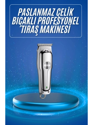 3 Taraklı Saç Sakal Düzeltici Traş Makinesi Seti Paslanmaz Çelik