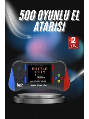 3.5 İnç 500ü 1 Arada Klasik Oyun Konsolu Nostalji Oyunlu Atari