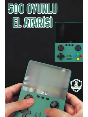 3.5 İnç Ekran 1000 Oyunlu Oyun Konsolu El Atarisi Miüzik Dinleme ve Kitap Okuma