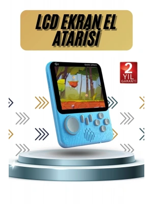 3.5 İnç Mini Atari Taşınabilir Oyun Konsolu 666 Adet Retro Oyun