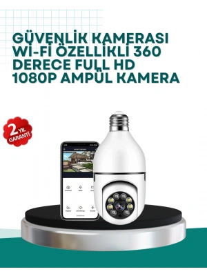 360° Panoramik Görüntüleme Sunan Ampul Tipi Güvenlik Kamerası