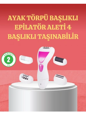 4 Başlıklı Kablosuz Şarjlı Epilasyon Cihazı