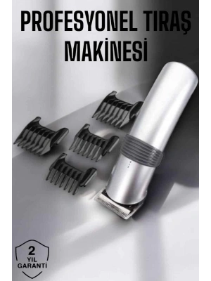 4 Taraklı Taşınabilir Profesyonel Saç ve Sakal Kesme Tıraş Makinesi