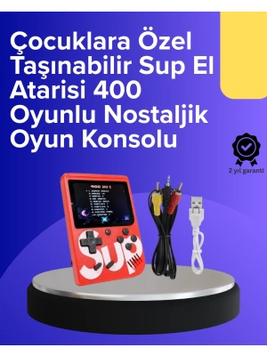 400 Oyunlu Taşınabilir Retro El Konsolu