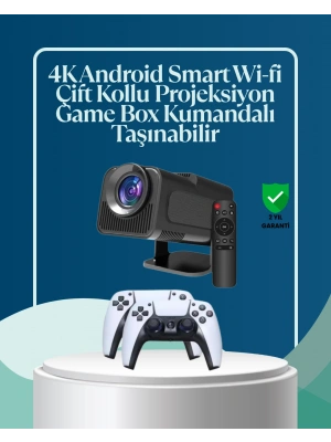 450 ANSI Lümen, 4K Destekli Kompakt Ev Projektörü