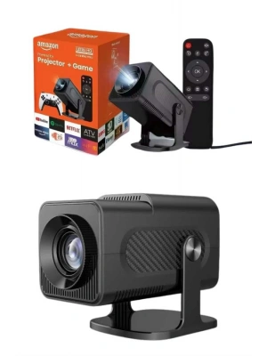 4K Android Smart Wi-fi Çift Kollu Projeksiyon Game Box Kumandalı Taşınabilir