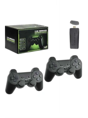 4k Game Stick Oyun Konsolu 2.4g Kablosuz Çift Kol Nostaljik Oyunlar
