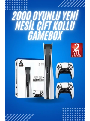4K HD Klasik Retro Game Box 3000 Oyunlu Çift Kollu Çift Kişilik Oyun Konsolu