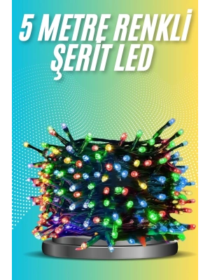 5 Metre Renkli Led Işık Her Ortama Uygun Dekoratif Aydınlatma
