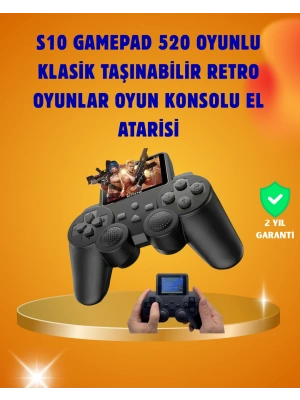 500 Dahili Oyunlu Taşınabilir Retro El Konsolu-2.4 inç Renkli Ekranlı