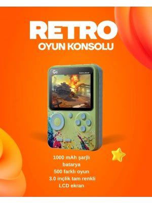 500 Oyun Hafızalı G5 Game Box – Renkli LCD Ekranlı